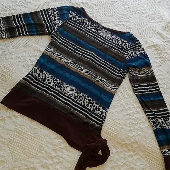 RUCHED LEOPARD PRINT TOP - Picture 4 of 6